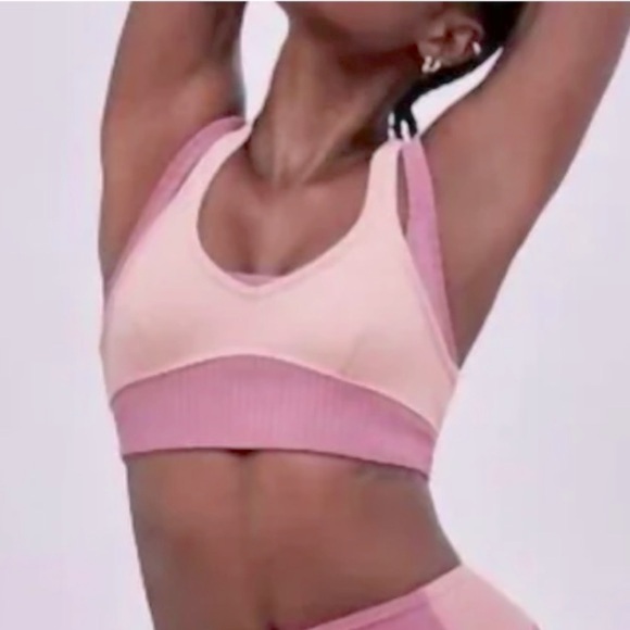 FOR LOVE & LEMONS | Romy Lounge Bra Rose Pink Sports Athletic Workout Yoga Beach - Picture 4 of 13